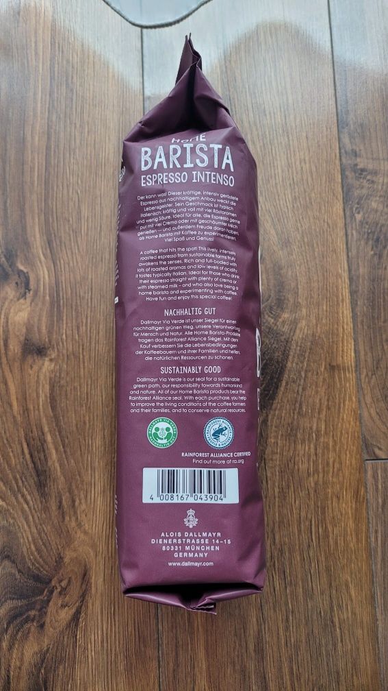 [Nowa] Kawa ziarnista Dallmayr Home Barista Espresso Intenso 1kg