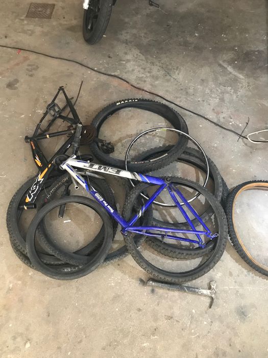 Peças de bike usadas