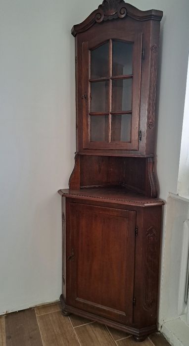Drewniana szafka narożna Vintage