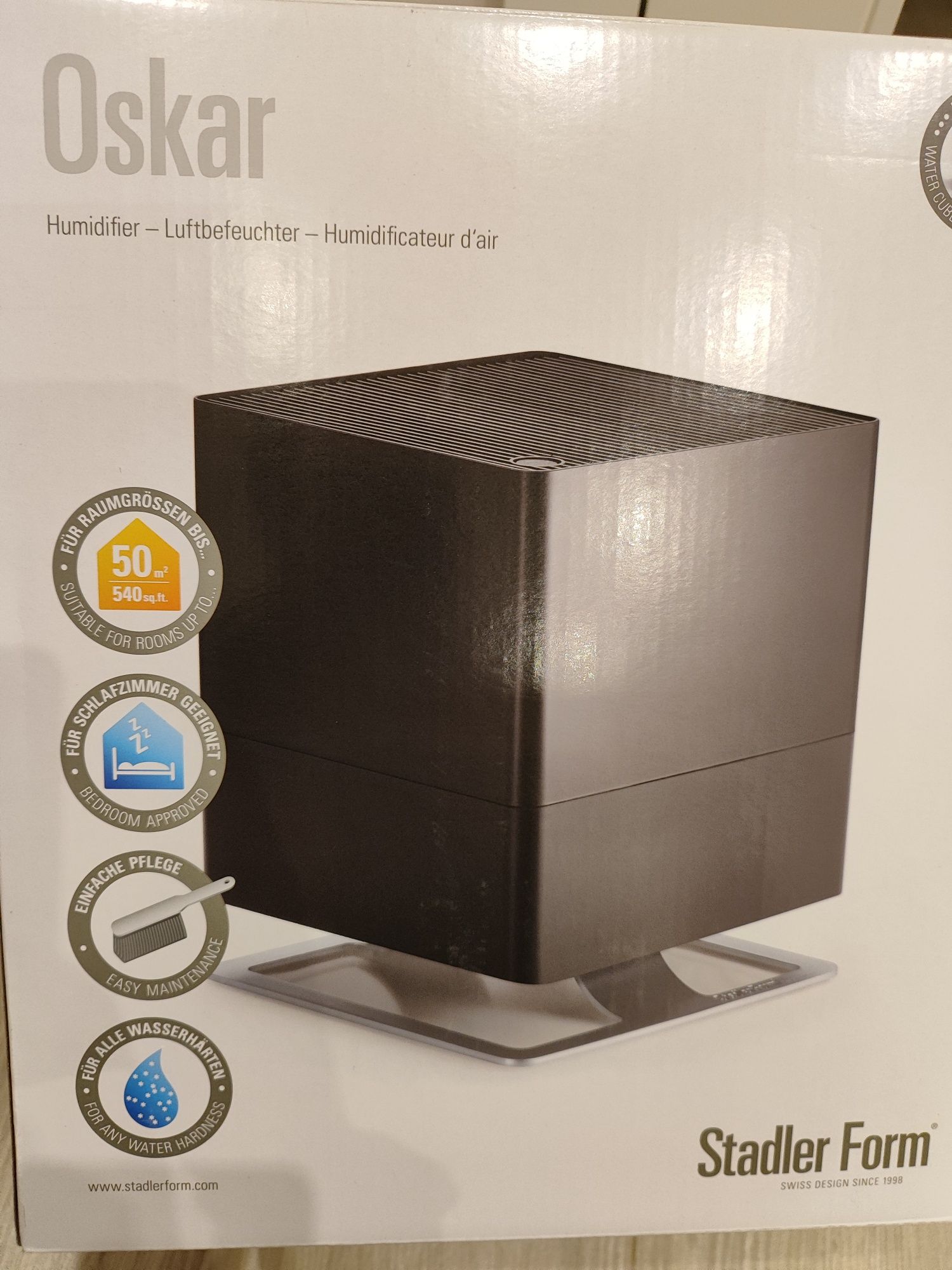 Nawilżacz powietrza Oskar czarny plus 4 nowe filtry