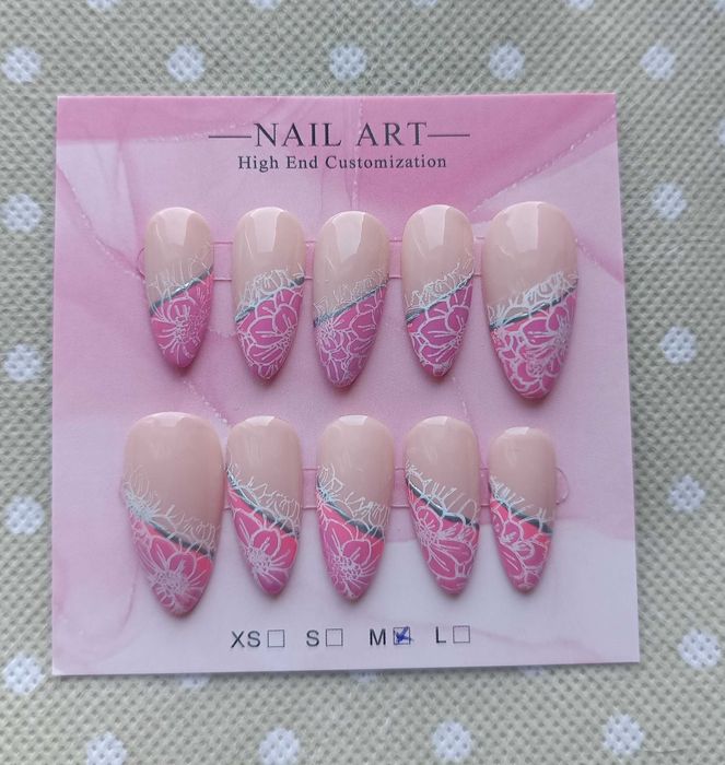 Press-On Nails ręcznie malowane