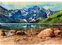 akwarela 21x30cm Zakopane
