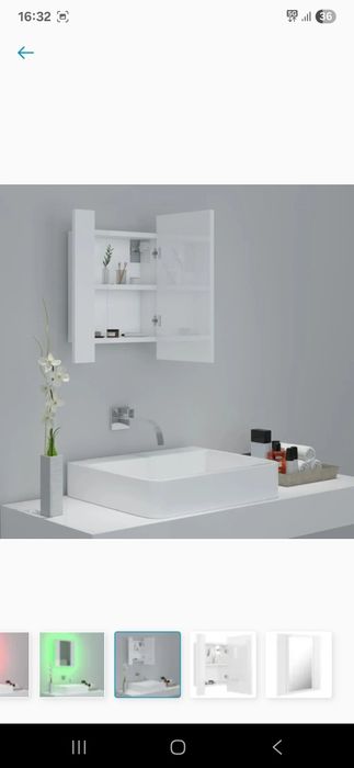 Szafka łazienkowa z lusterem