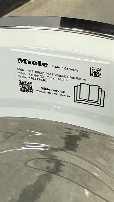 2в1!!! Пральна сушильна машина WTR860. Twindos! 2024 рік.