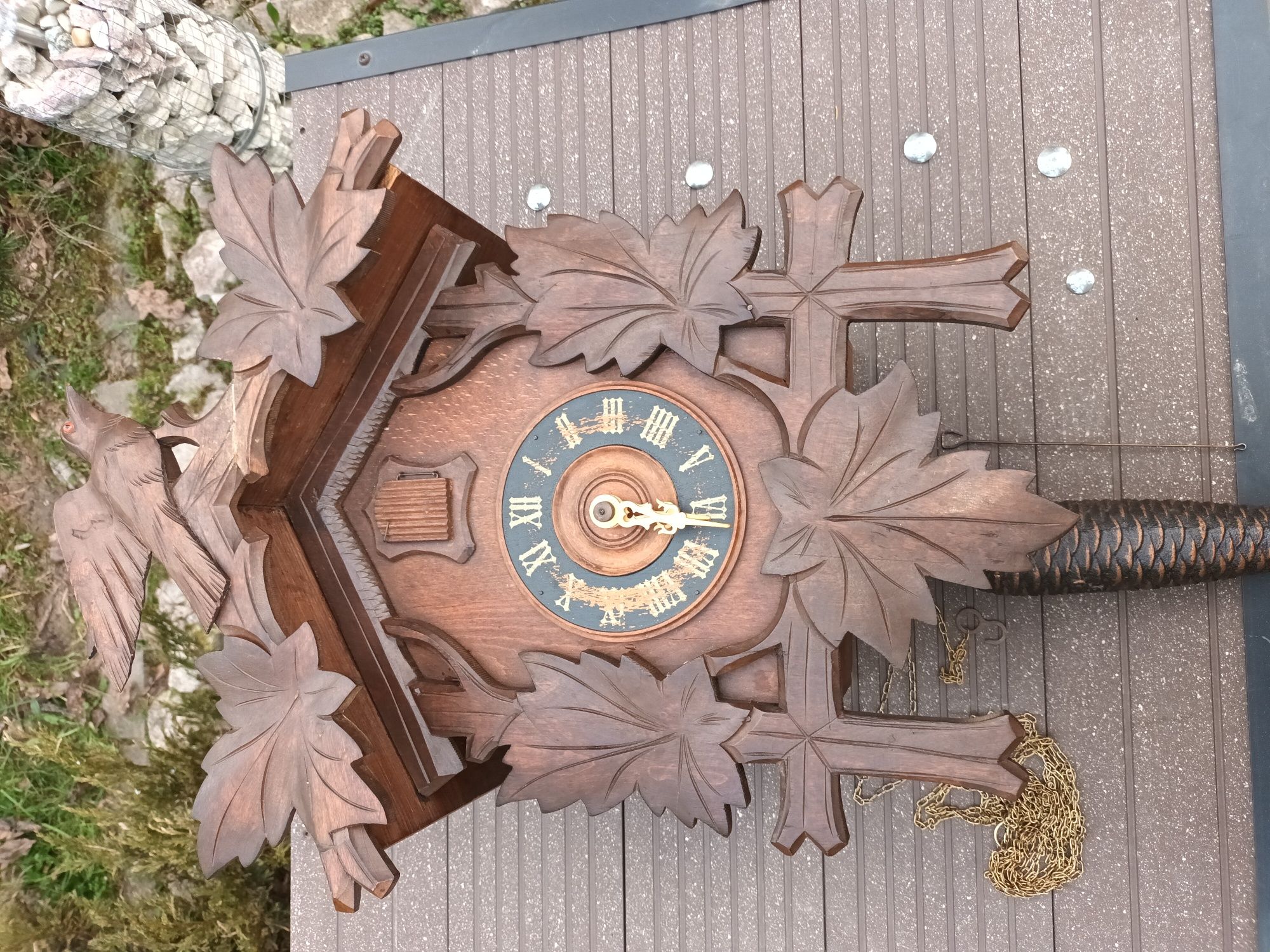 Zegar kukułka drewniany