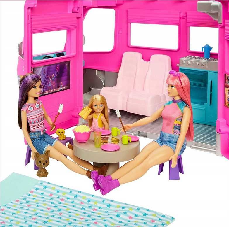 LALKA BARBIE KAMPER MARZEŃ wielkie auto dla lalek barbie na prezent