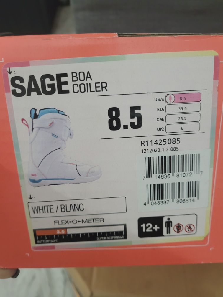 Ride Sage buty snowboardowe 39,5