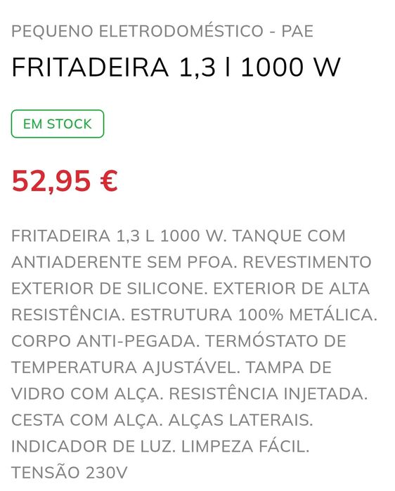 Fritadeira Jata 1 L