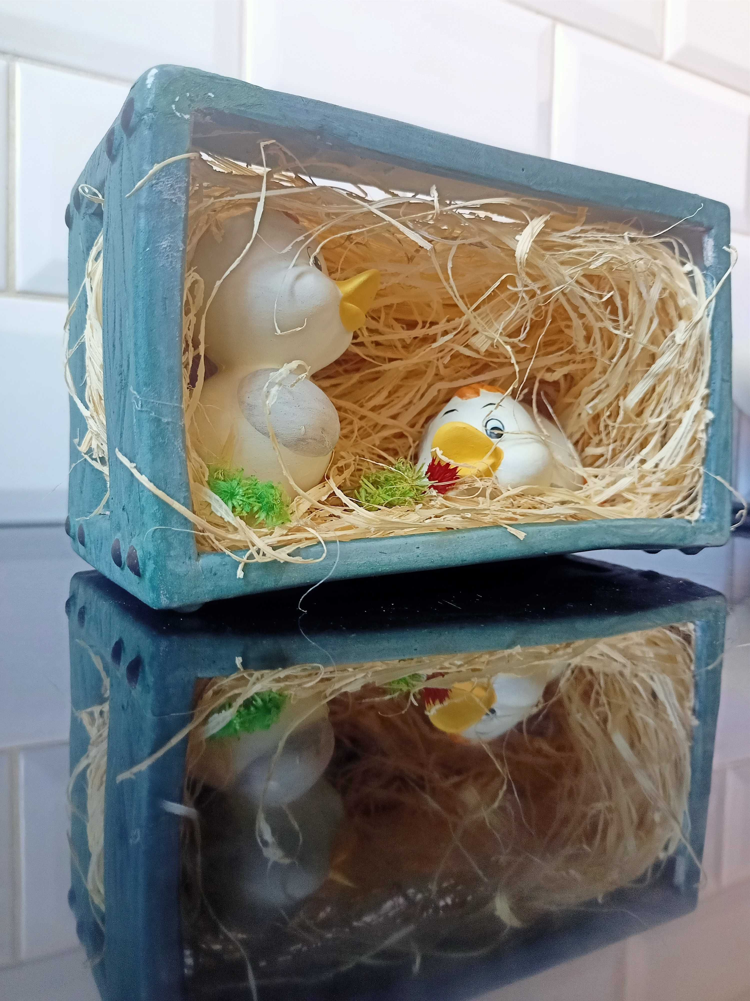 Ceramiczna dekoracja Wielkanoc ozdoba świateczna