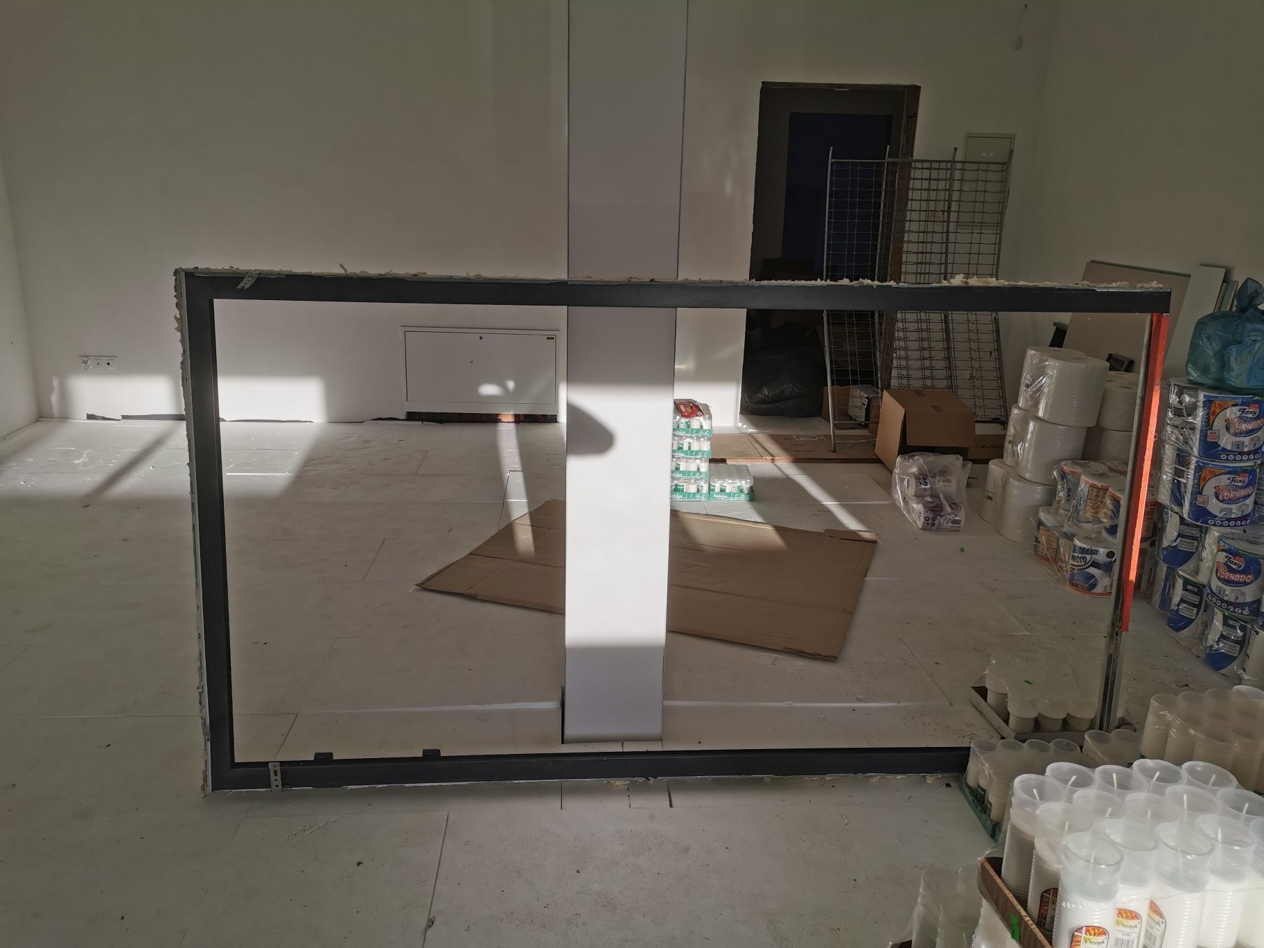 Drzwi z futryną ciepłe aluminium trzy szyby