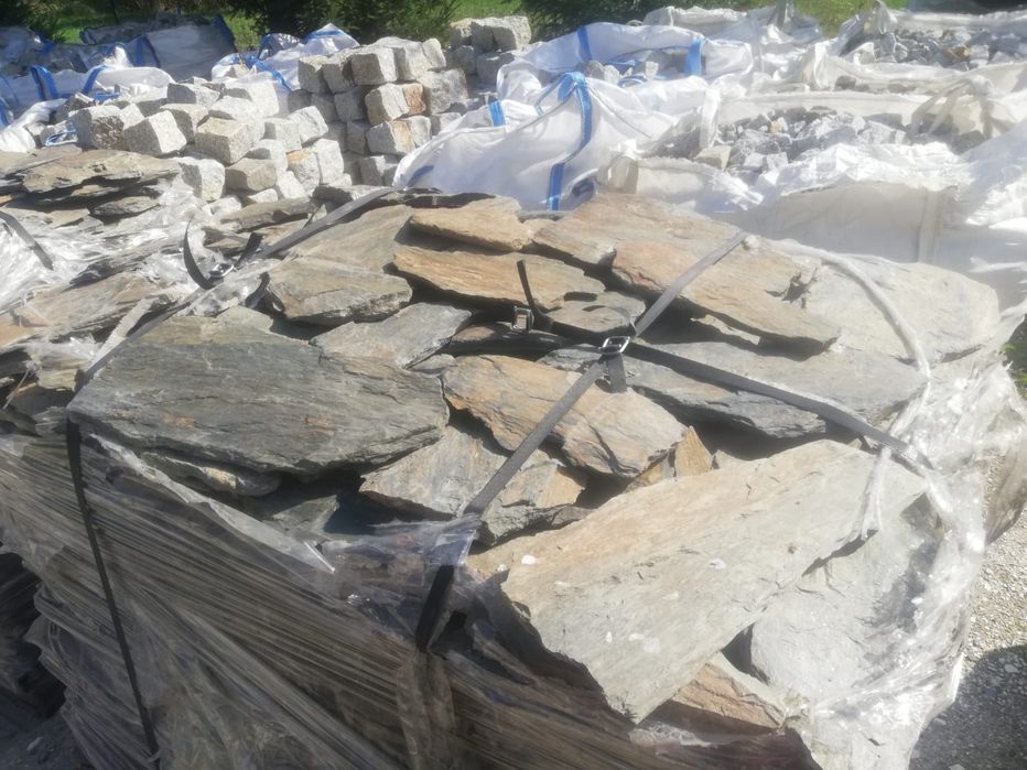 Łupek szarogłazowy kamień naturalny elewacyjny ścieżka płyty z dostawą