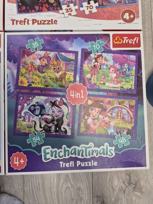 Puzzle trefl 4x enchantimals frozen Disney zosia