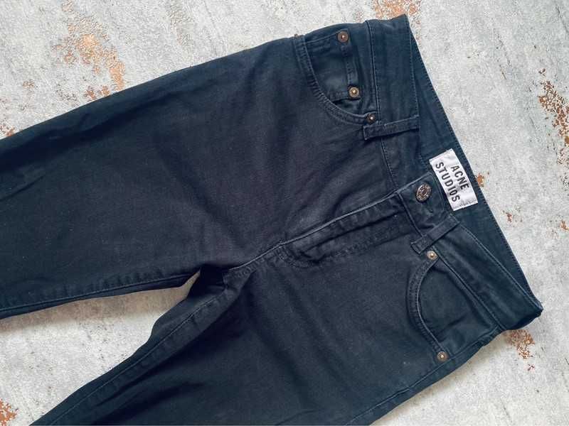 Acne Studios spodnie jeansowe czarne damskie skinny r 26/32