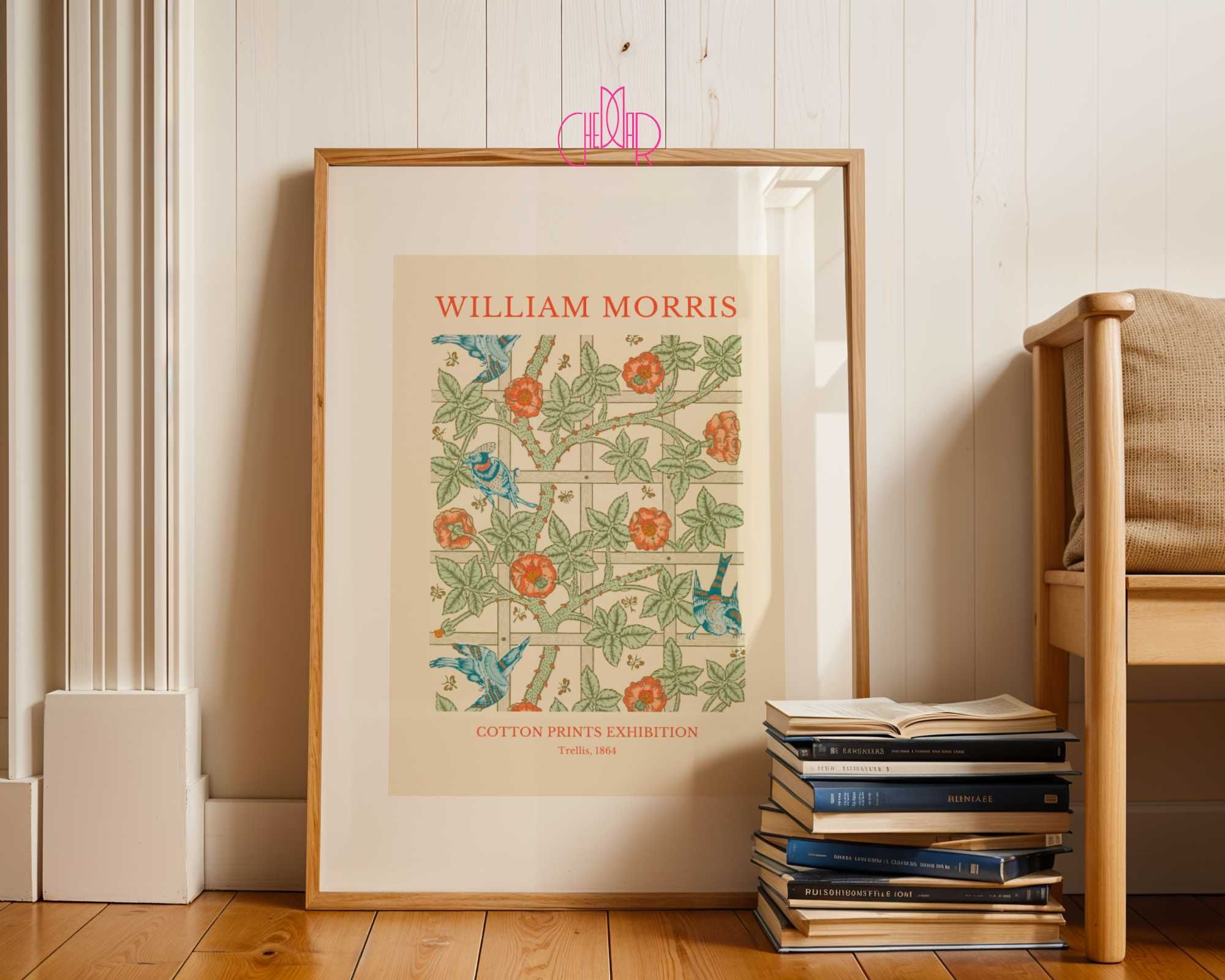 Plakat William Morris, motyw florystyczny