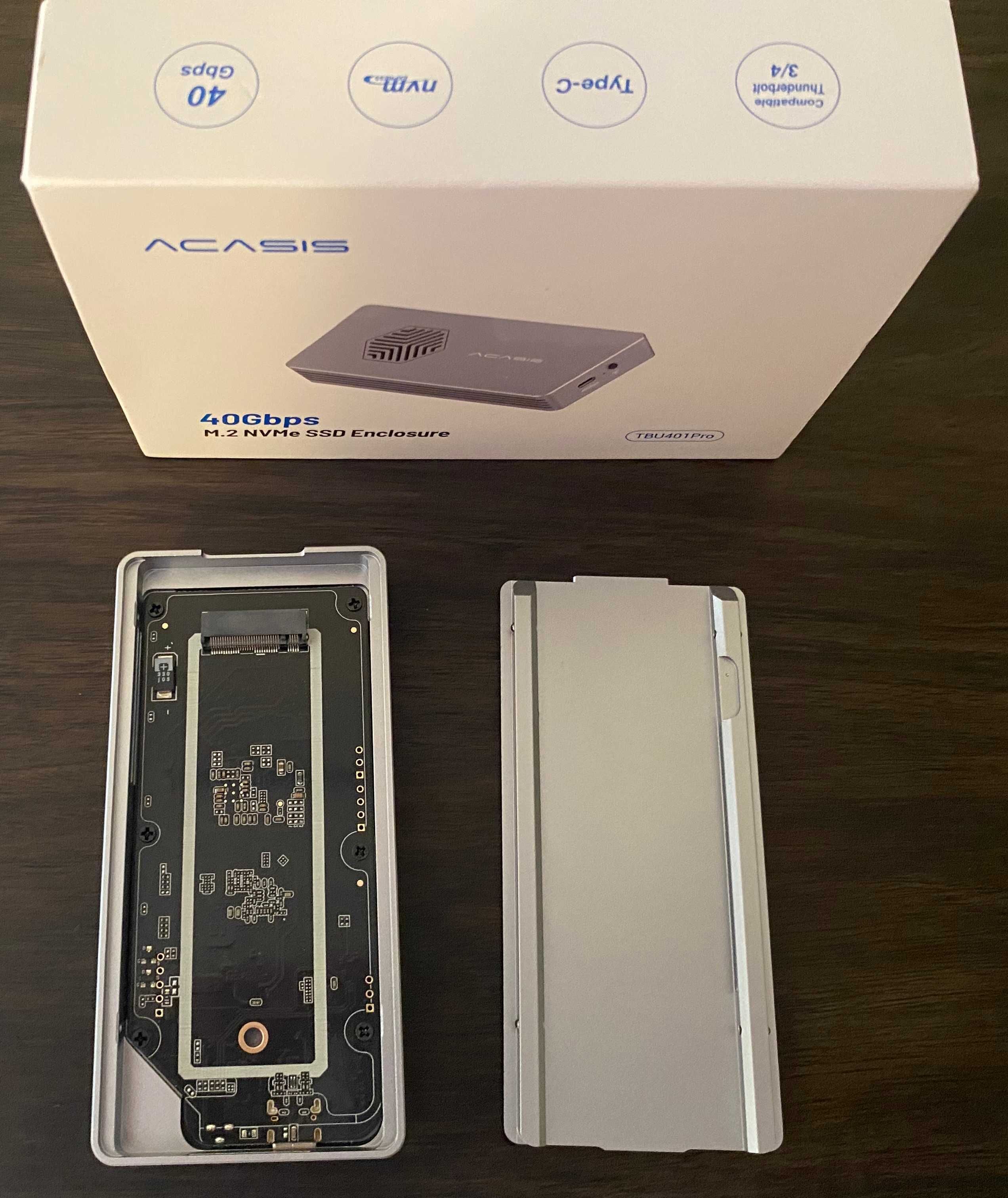 Caixa para disco M.2 NVme SSD USB-C 40Gbps – Alta Velocidade!