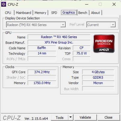 Karta Graficzna XFX Radeon RX 460 4GB GDDR5