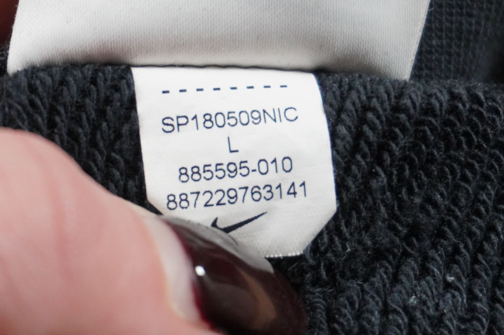 Nike bluza damska rozpinana z kapturem czarna L/XL
