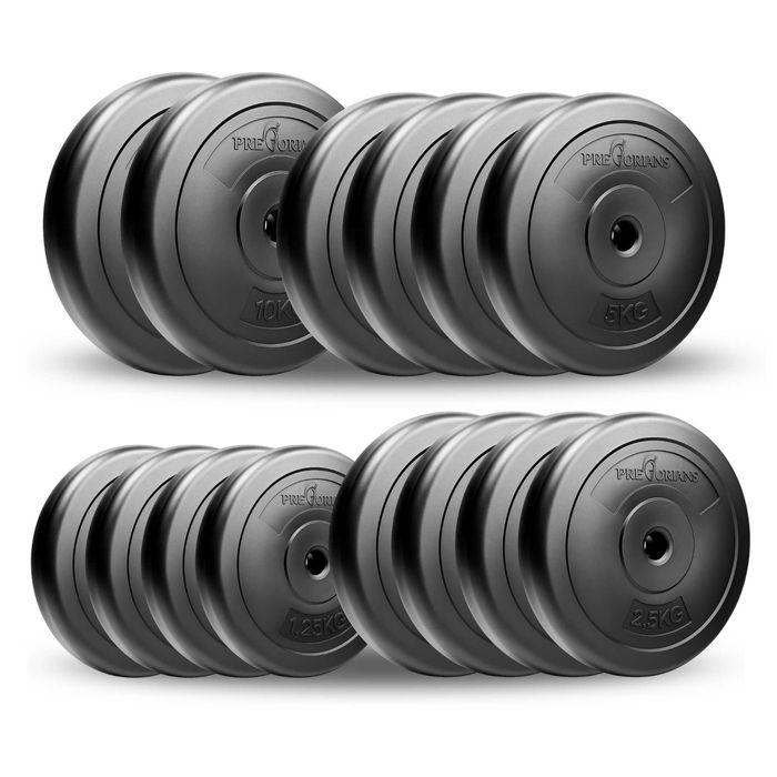 Ławeczka treningowa stojaki gryf hantle - zestaw do ćwiczeń 100kg