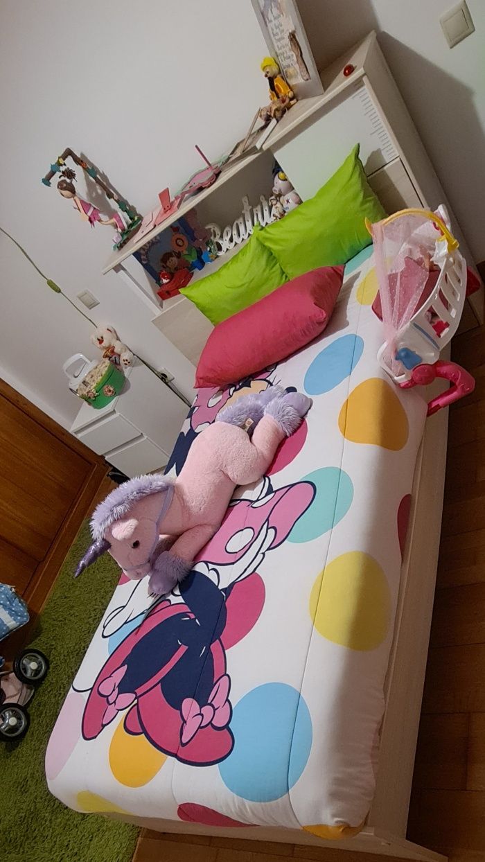 Cama solteiro com colchão