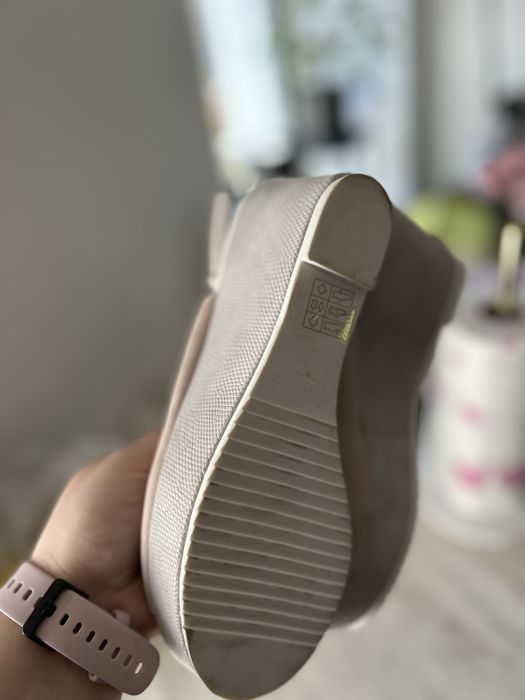 Sandały monnari pudrowy róż beżowe 39