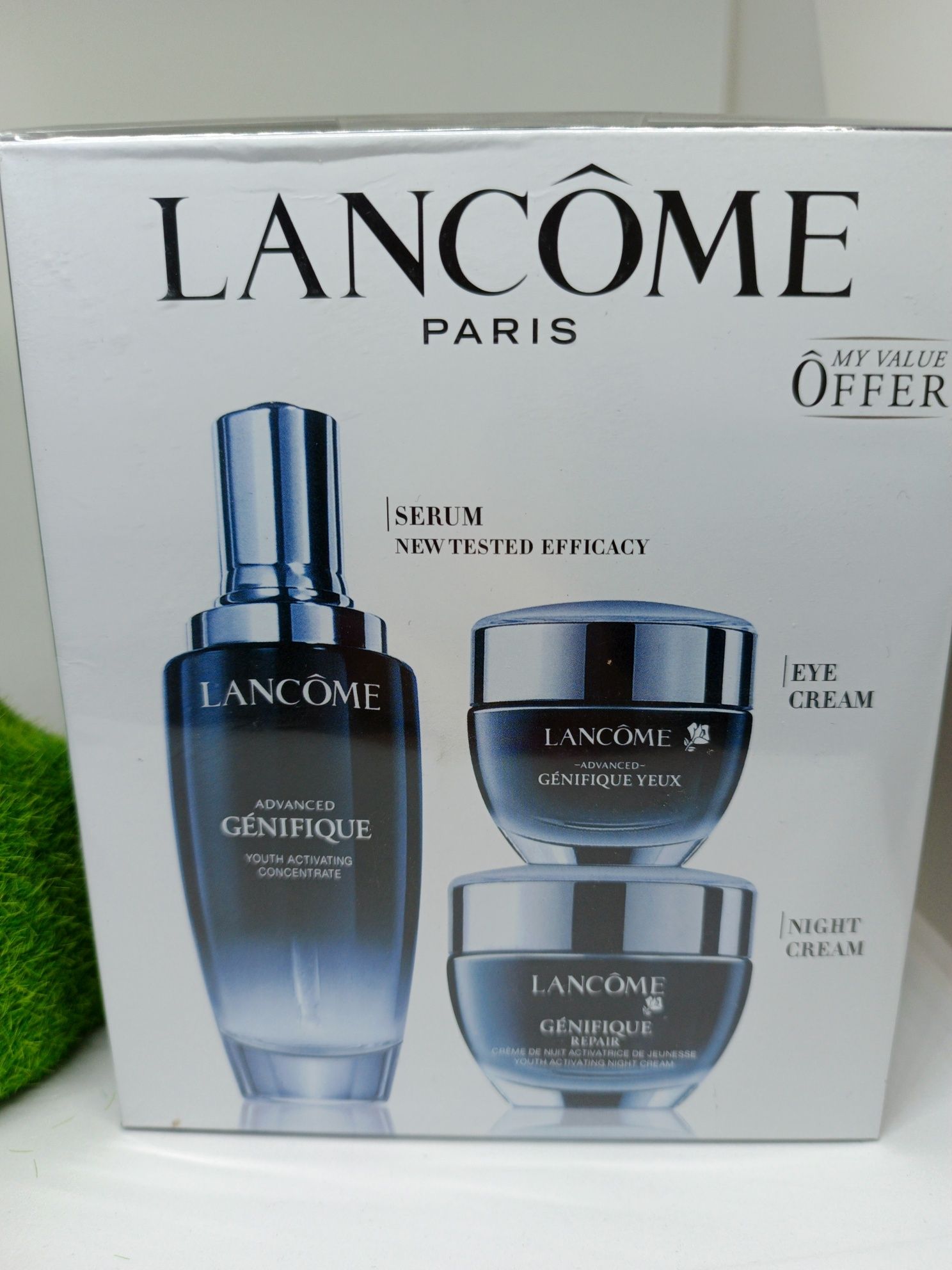 Lancome genifique set zestaw pełnowymiarowe produkty okazja