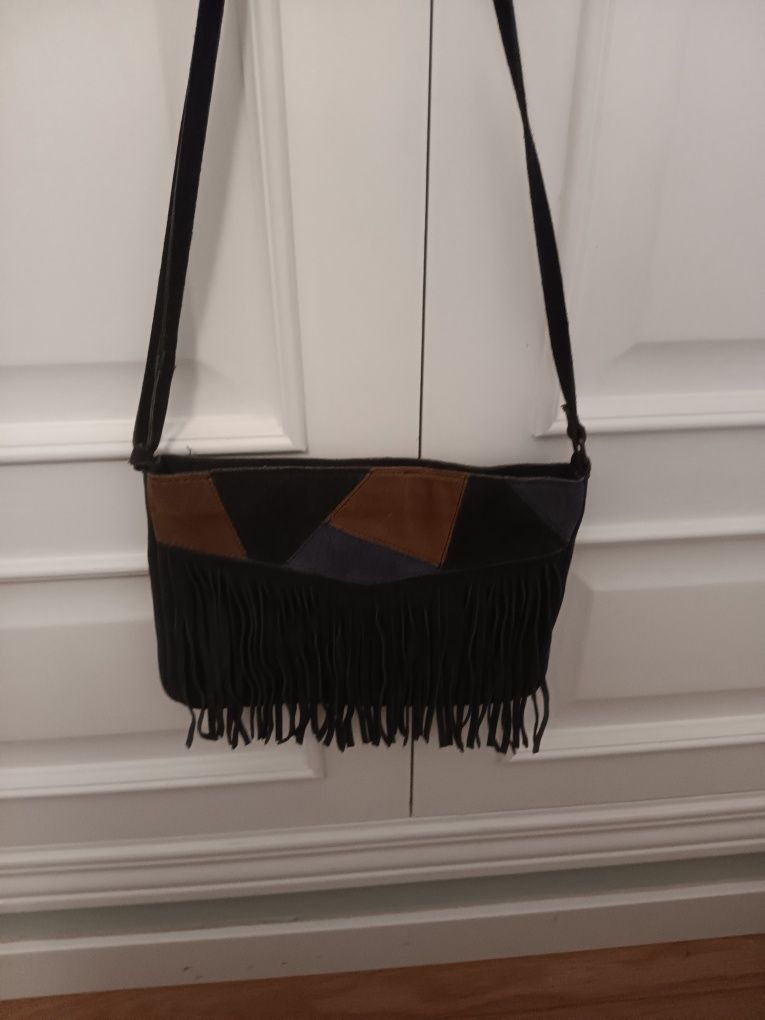 Bolsa tiracolo camurça Promod
