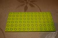 Lego Duplo klocki płytka duża plaska prostokątna 12 x 6 pin zielona