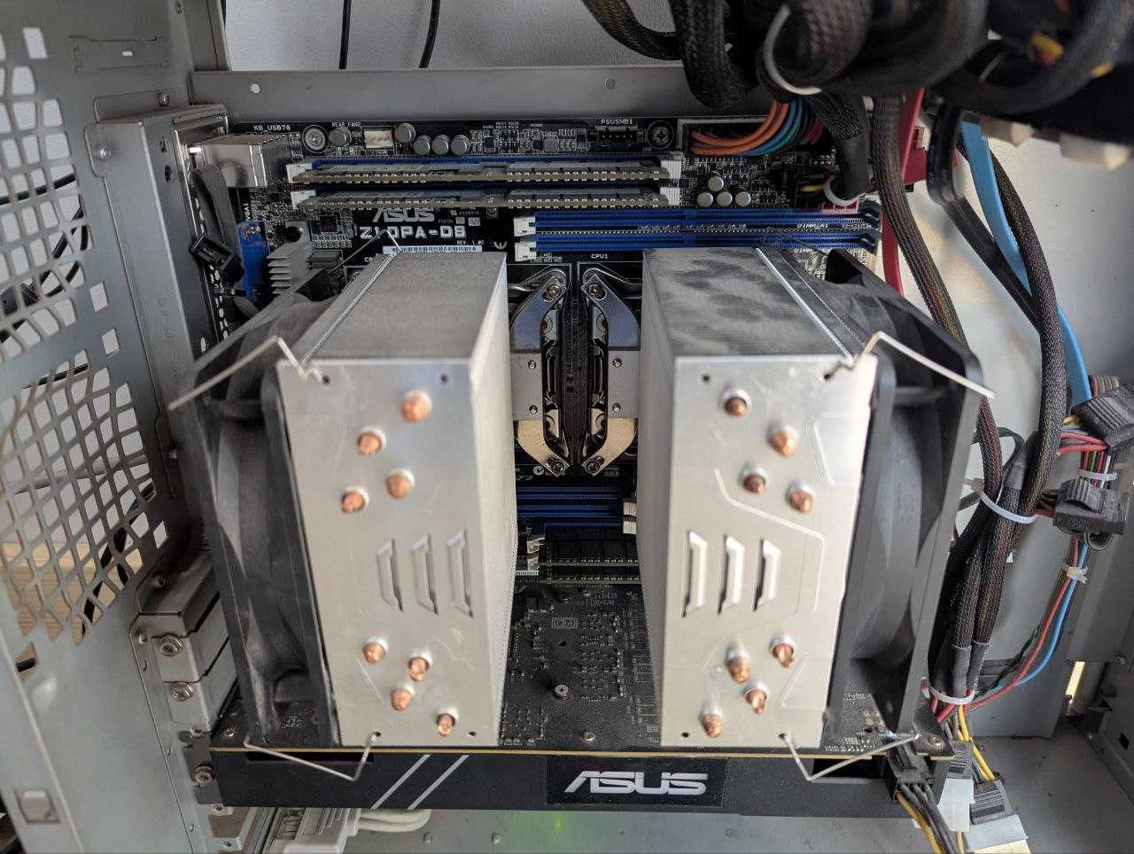 2 x XEON E5 2696V3 + Z10PA-D8 +96 гб RAM