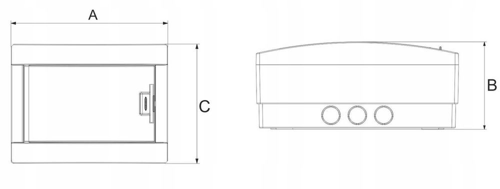 SKRZYNKA ELEKTRYCZNA Rozdzielnia Natynkowa Instalacyjna 1x12 WYPRZEDAŻ