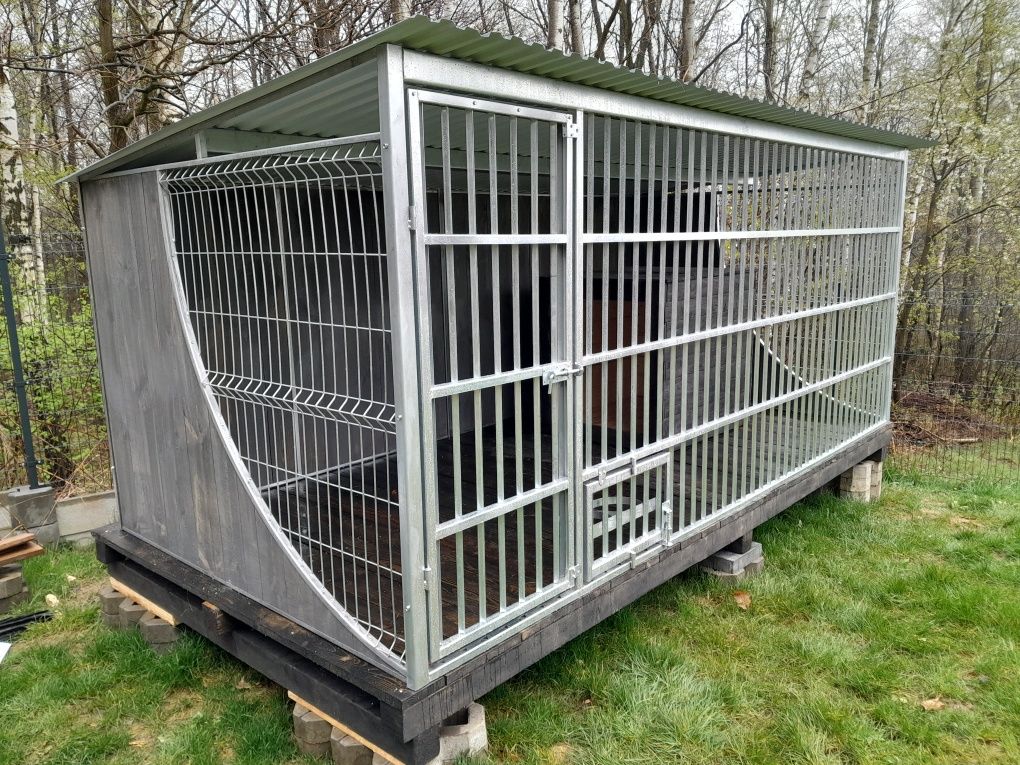 Ocynkowany wysokiej jakośći kojec dla psa - klatka box "ŁEZKA" 4x2