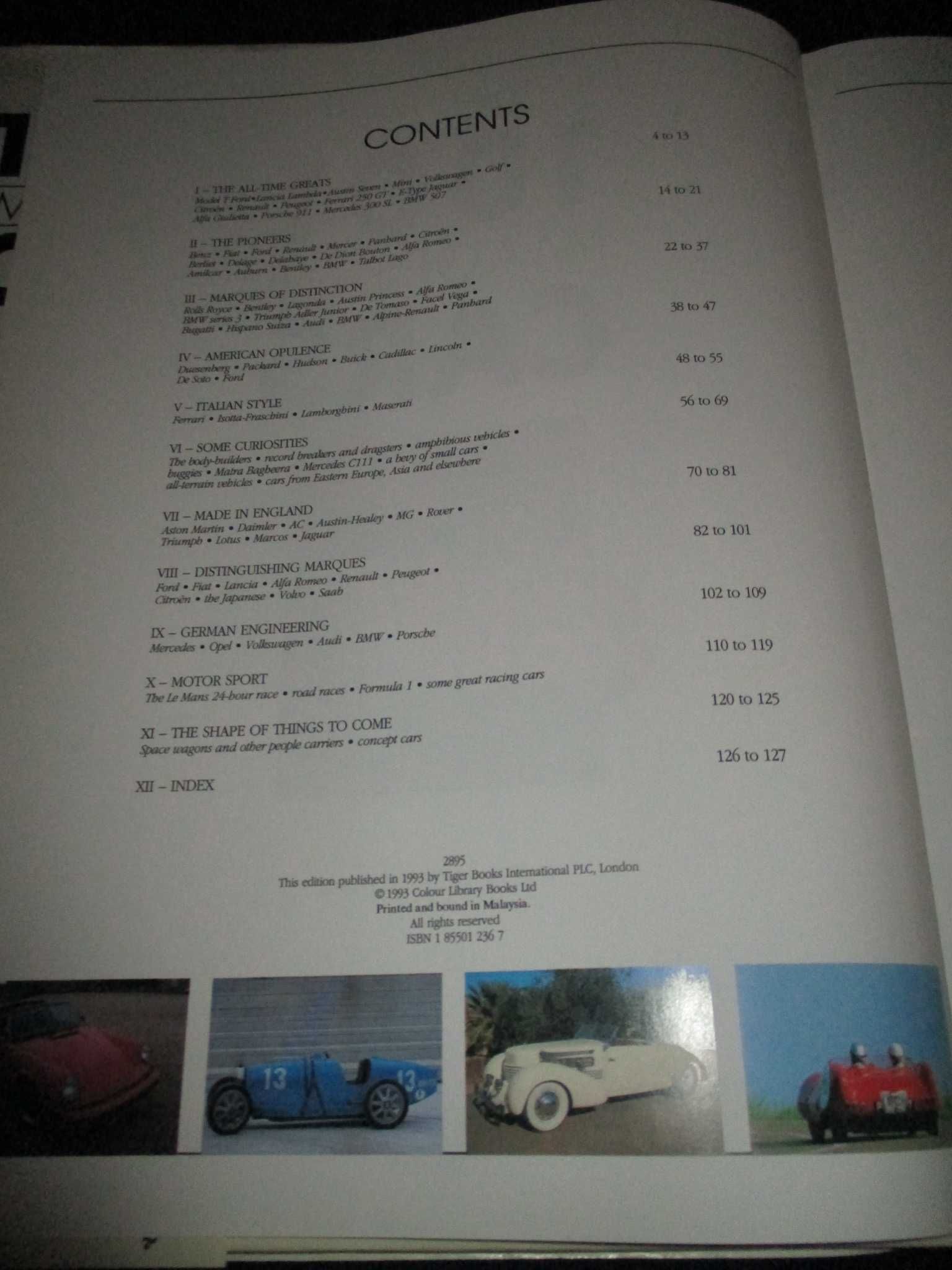 Livro 1001 Images of Cars Jérome Bureau