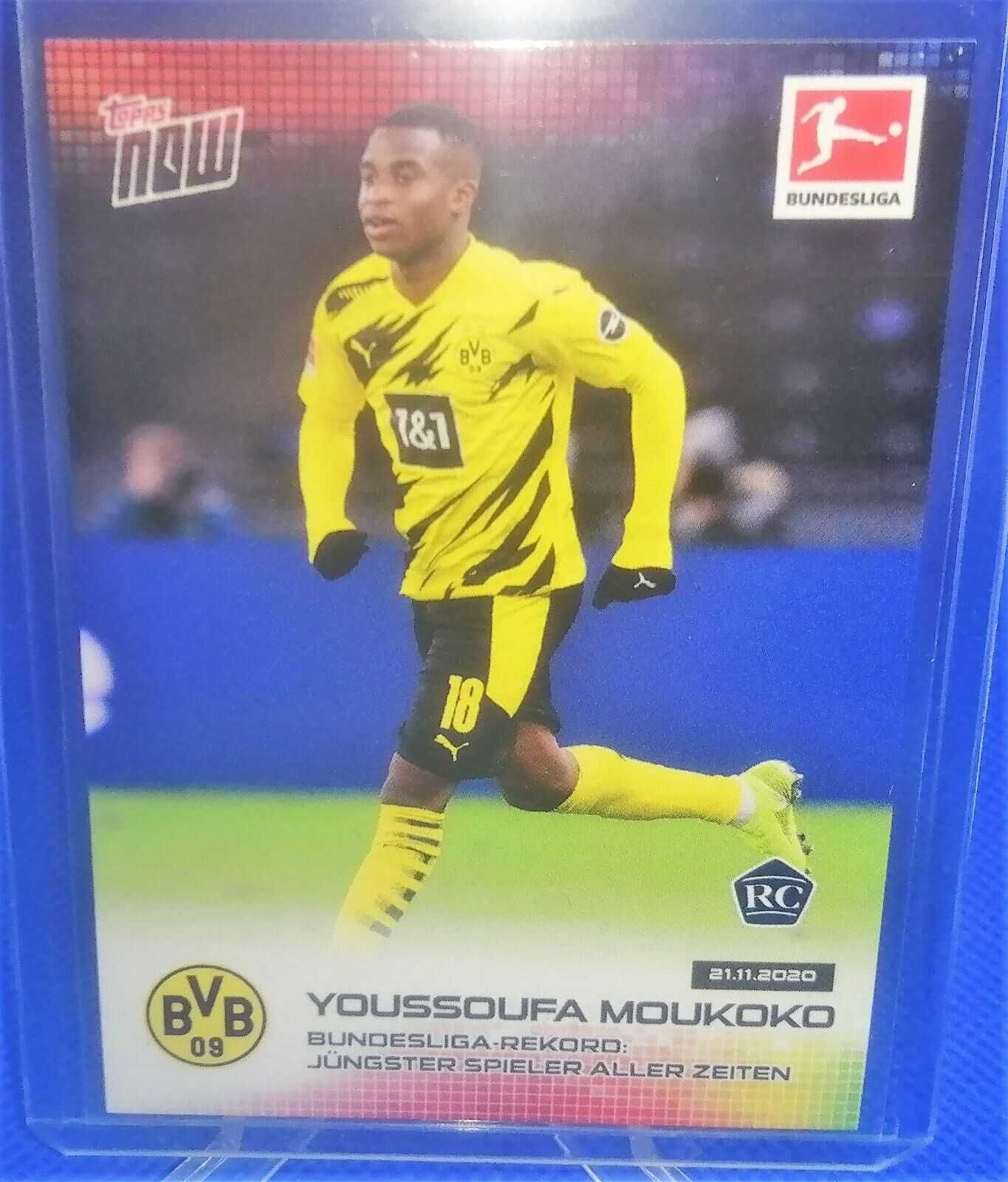 Karty Bellingham, Gavi, Mudryk, Moukoko Topps Now