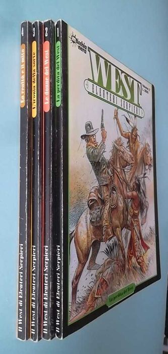 SERPIERI - "WEST" Coleção completa 4 volumes Ed. Macchia Nera (1996)