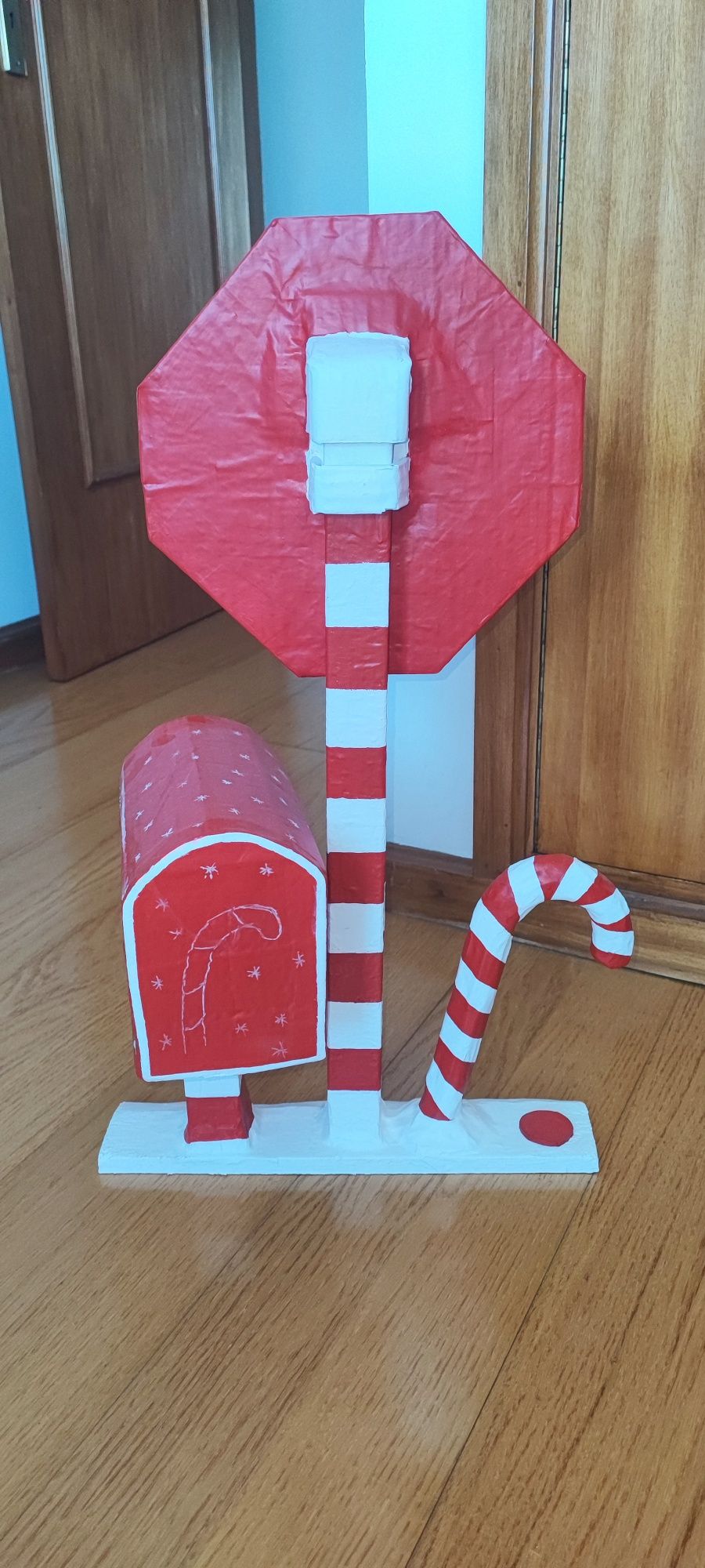 Natal - stop pai natal e caixa para cartas de natal