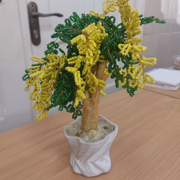 Мімоза.ручна робота, виріб з бісеру