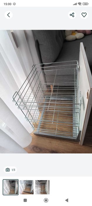 Wysuwany kosz cargo do szafki kuchennej – 2 poziomy