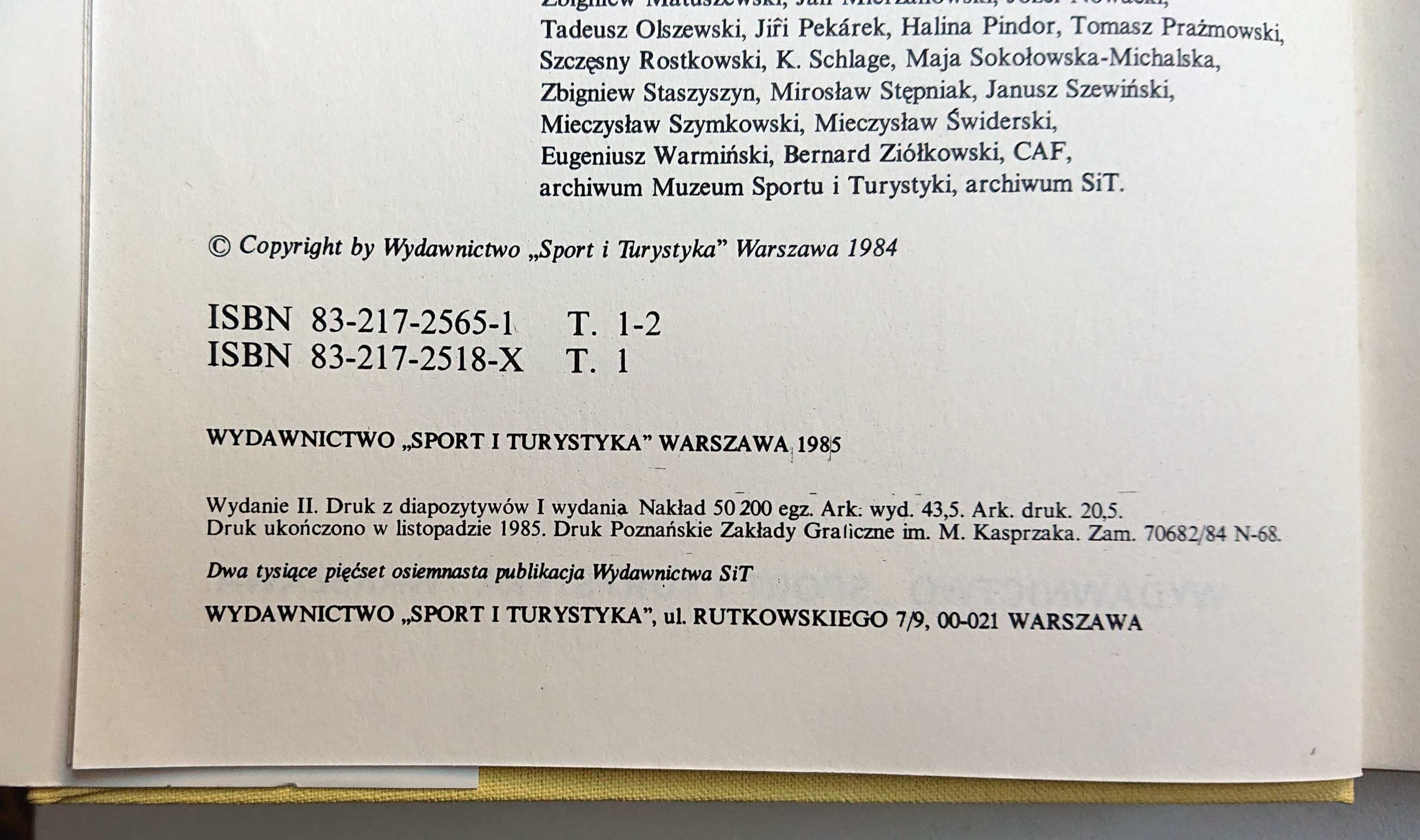 "Mała encyklopedia sportu" - 2 tomy - 1985