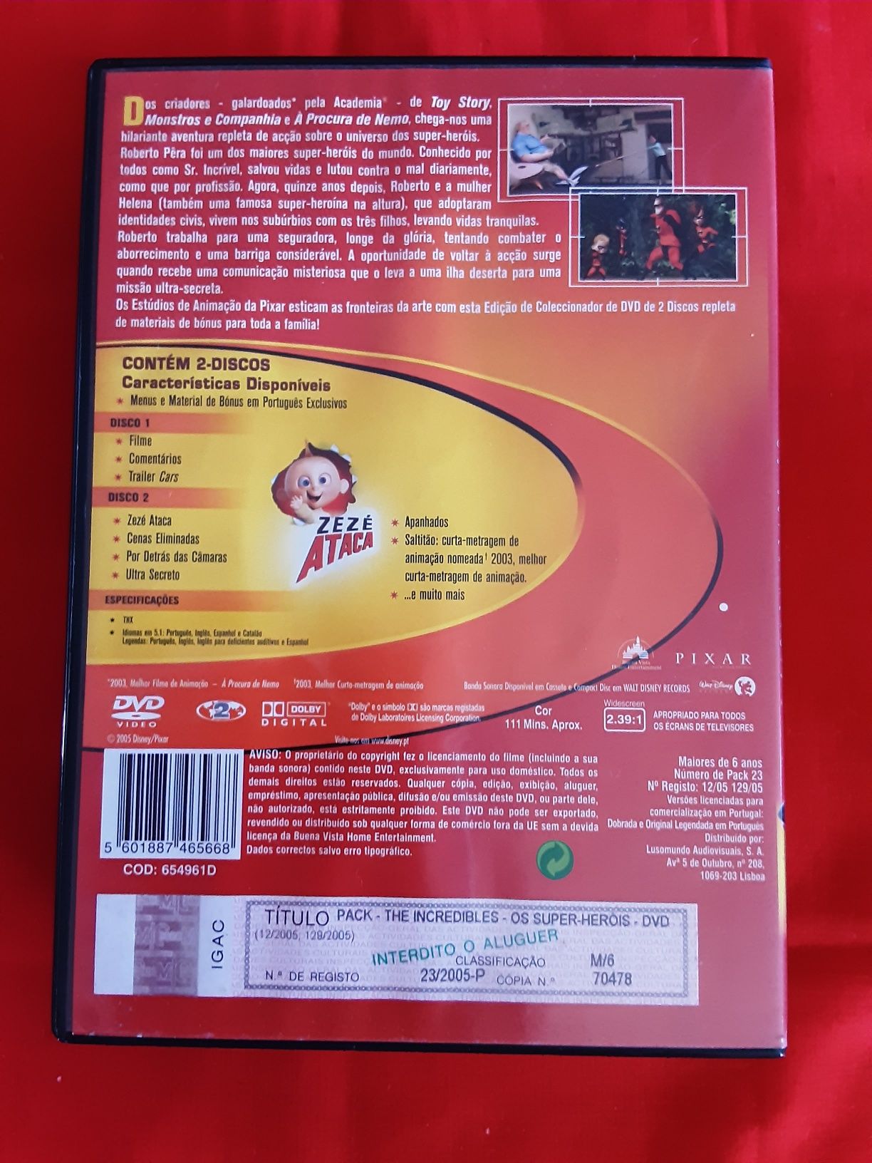 Dvd the incredibles