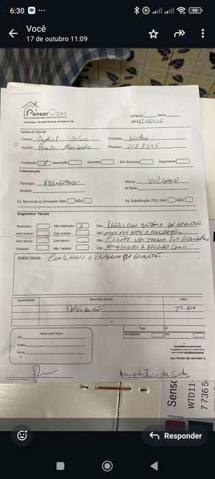 Esquentador VULCANO 11L - Gás Natural
Comprado do dia 25/10/2025
 E