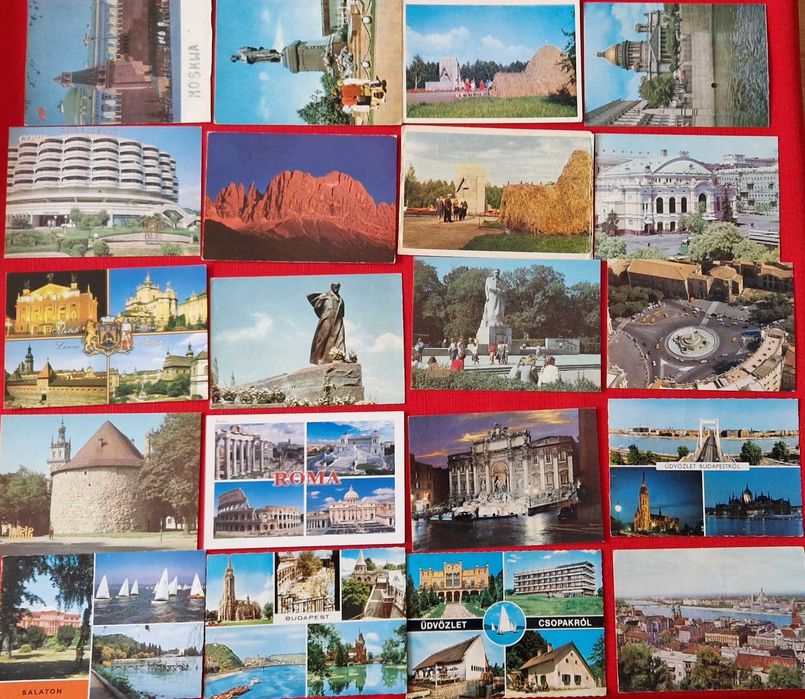 Pocztówki zagraniczne  200 sztuk