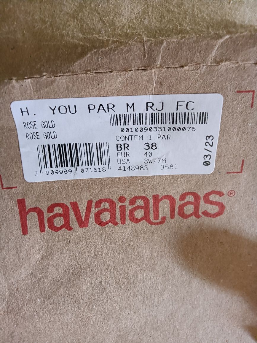 Havaianas you Paraty rosa dourado nº40