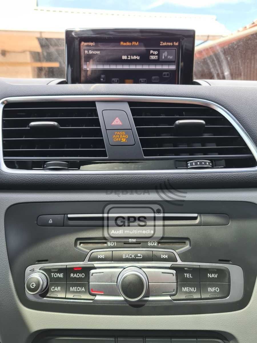 Polskie Menu Audi Konwersja USA-EU MMI 3Gp A4 A5 A6 A7 A8 Q3 Q5 Q7 Map