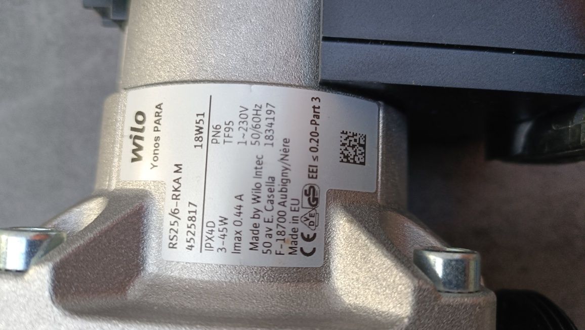 Pompa Wilo Yonos Para RS25/6-RKA M