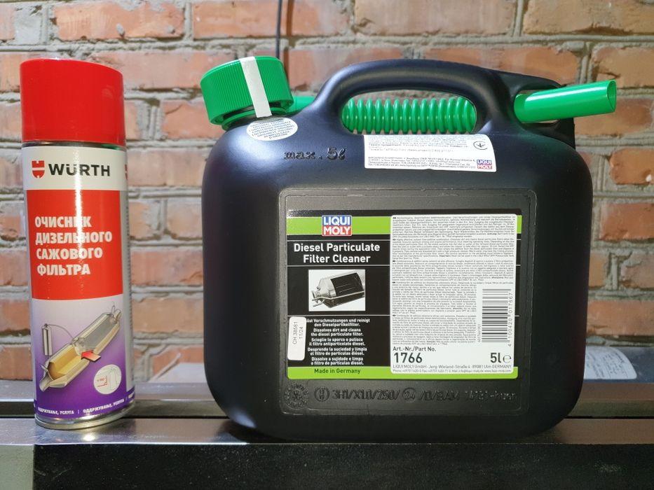 Чистка фільтра DPF Lyqui Moly + WURTH
