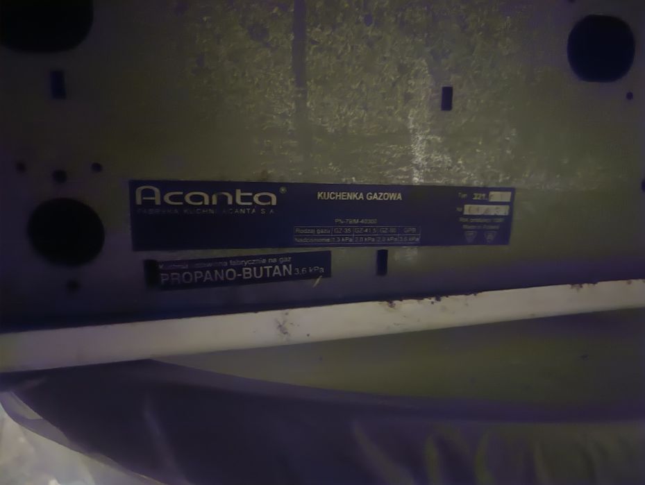 Kuchenka gazowa  4 palniki