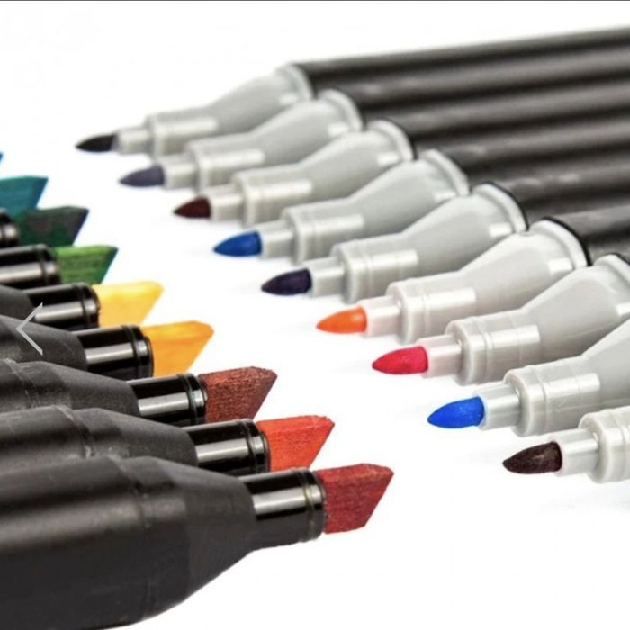 Набор скетч-маркеров 60 шт. для рисования двусторонних Touch