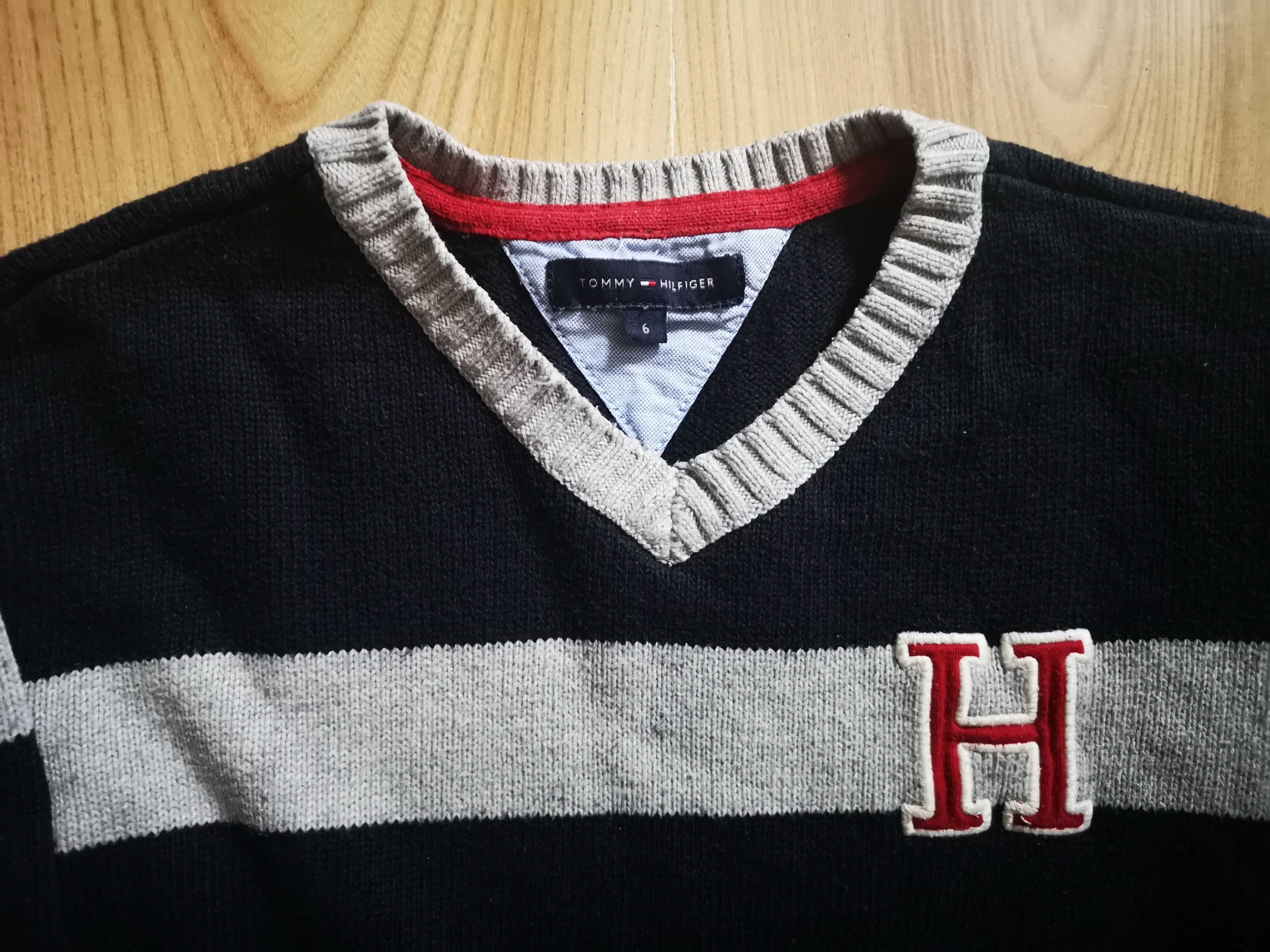 Tommy Hilfiger- sliczny sweterek 6 t