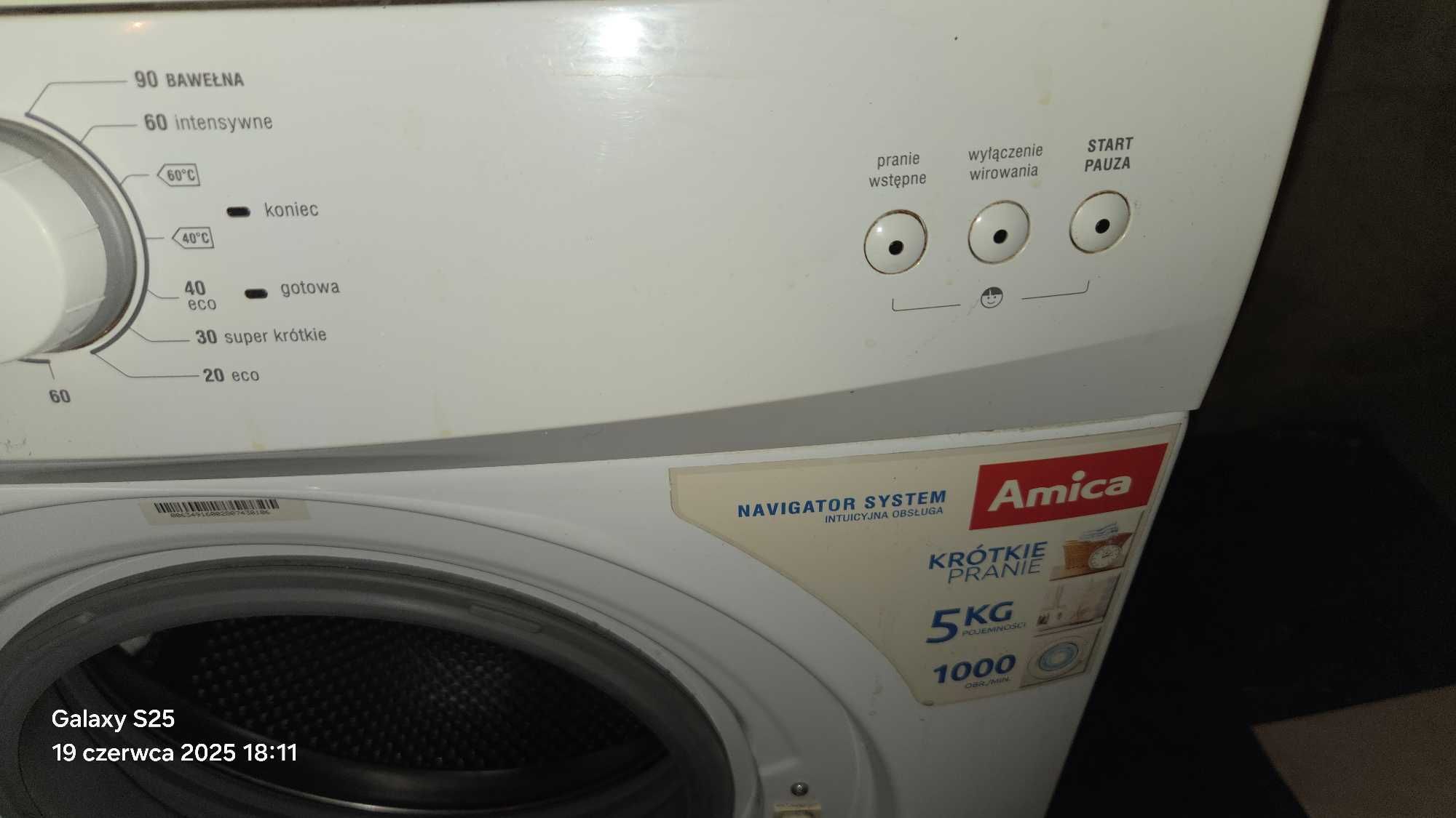 Sprzedam pralkę AMICA AWB51OLP