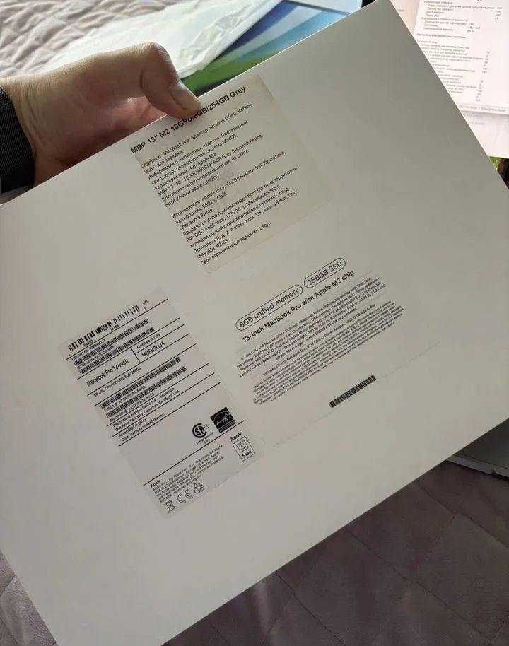 Apple macbook pro 13 2022 8/256gb m2 grey