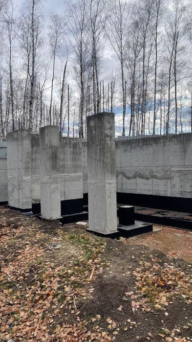 Продам власну ділянку 25соток та недобудований новий будинок у березах